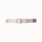 Leather and Horsehair Trapezoid Buckle Belt