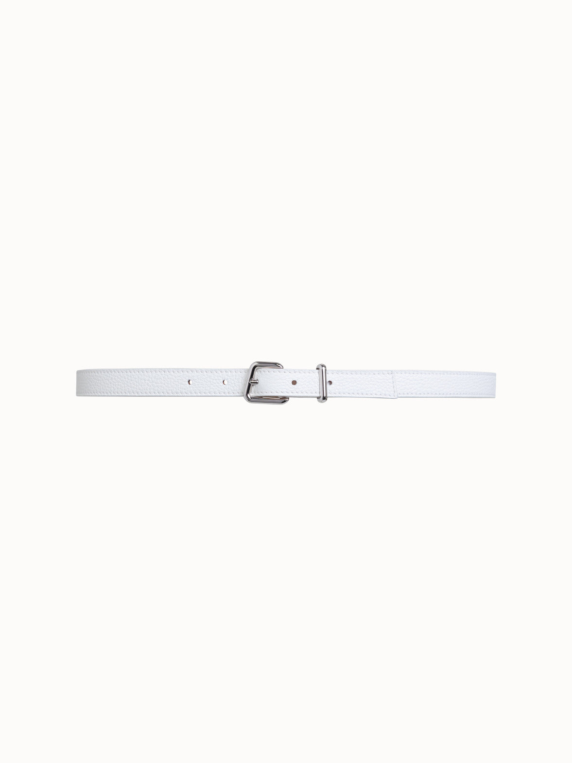 909544.jpg Thin Leather Trapezoid Buckle Belt - Image 1