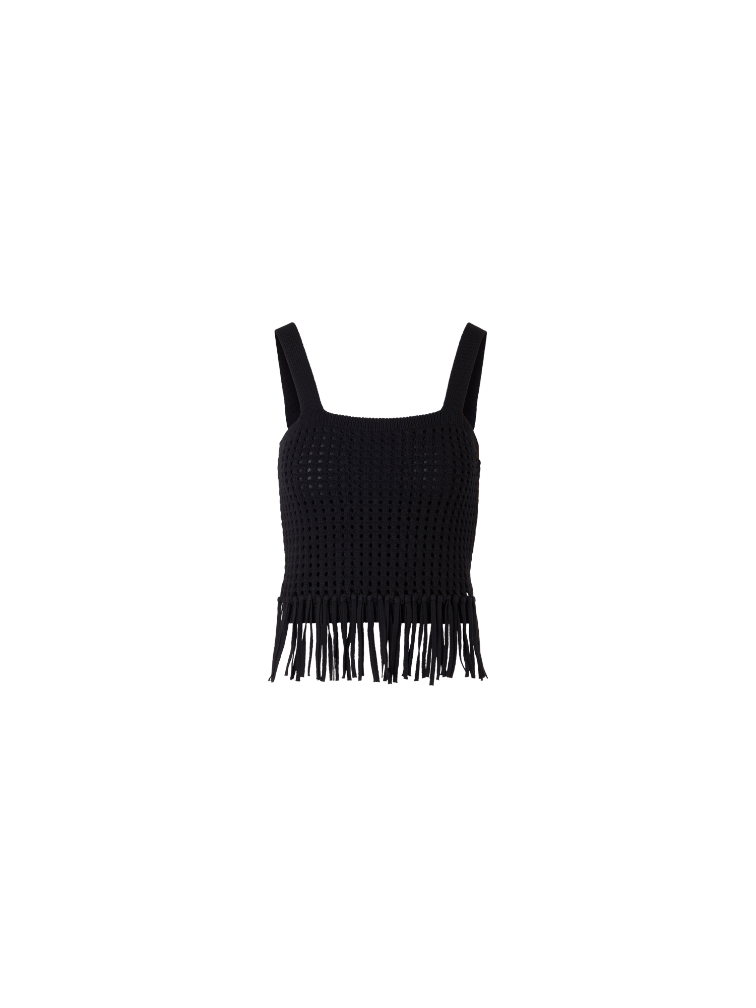img_07487bcf-ff3a-464d-aaec-80f29fda2777.png Short Chunky Cotton Mesh Knit Top - Image 1