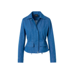 Short Cotton Stretch Denim Jacket