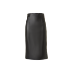 High-Waist Lamb-Nappa Leather Pencil Skirt