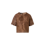 Lacquered Sea Fan Lace Boxy Blouse