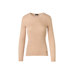 Long-Sleeve Silk-Cotton Knit Sweater