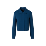 Kato Short Jacket in Wool-Crêpe Double-Face