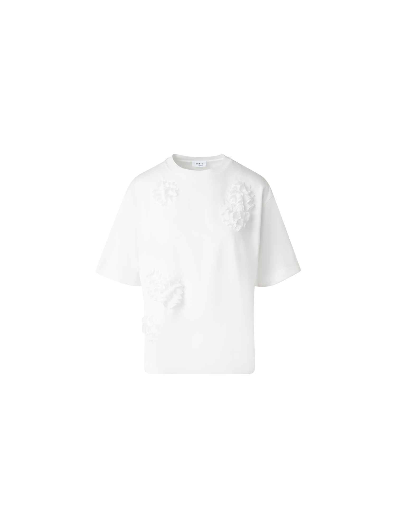 img_283caa5c-bb05-473e-82d5-78d083eb5123.png Boxy Cotton T-Shirt with 3D Carnation Detail - Image 1