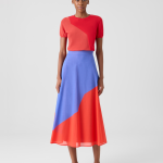 Midi Skirt with High Plains Print