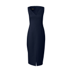 Cotton Silk Double-Face Sheath Dress