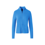 Cashmere Piqué Stand-Collar Cardigan
