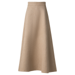 A-Line Midi Skirt in Soft Cotton Raffia