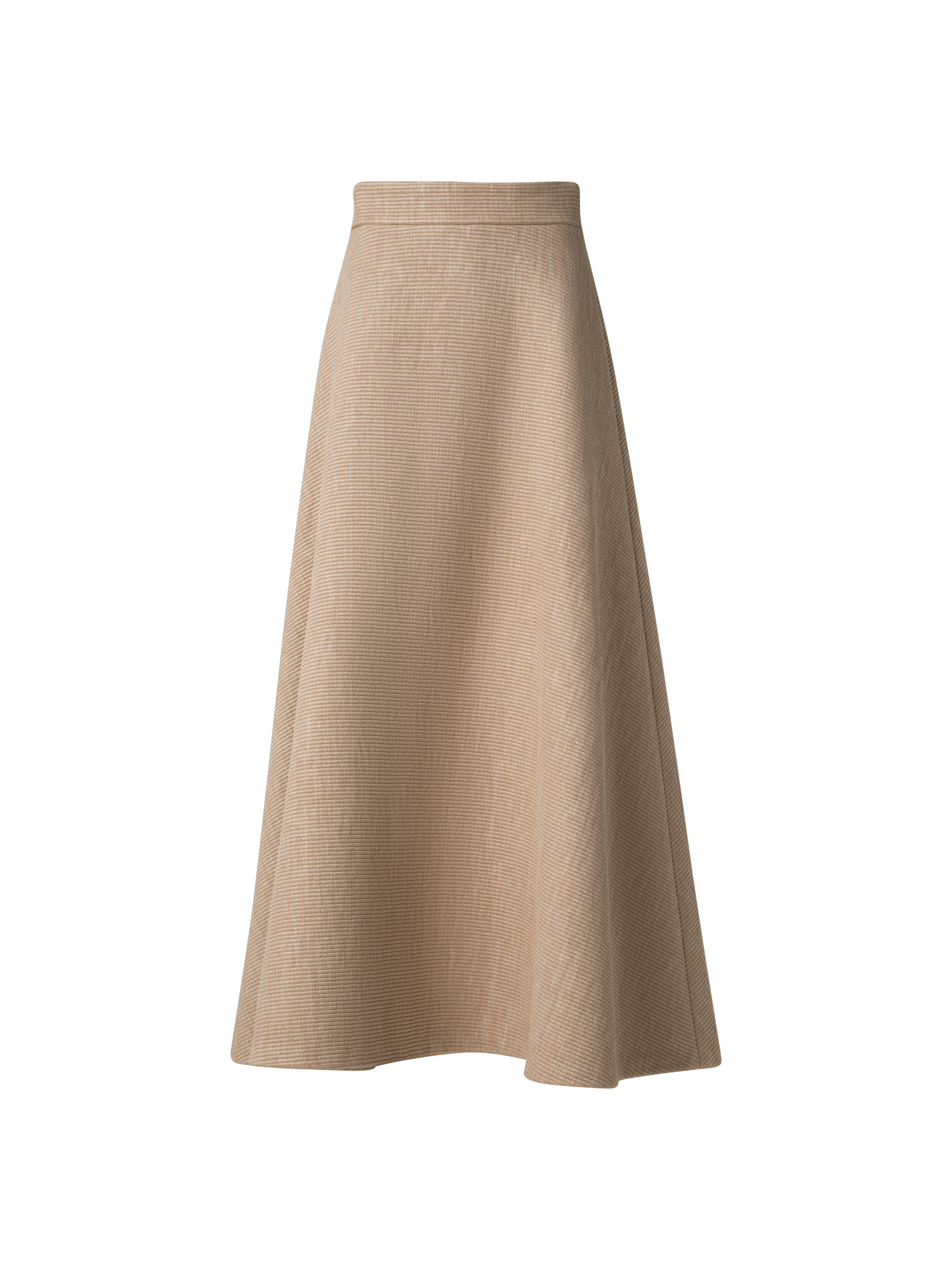 img_2ef14071-c9f8-4835-bceb-ec815ad5431b.png A-Line Midi Skirt in Soft Cotton Raffia - Image 1