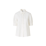 A-Line Flower Eyelet Blouse