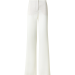 Straight Laser Cut Pants with Elastic Waist