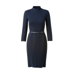Mock Neck Wool Double-Face Dress
