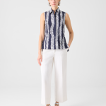 Chiara High-Waist Cropped Wide Leg Denim Pants