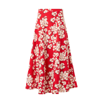 Flared Papercut Flower Midi Skirt