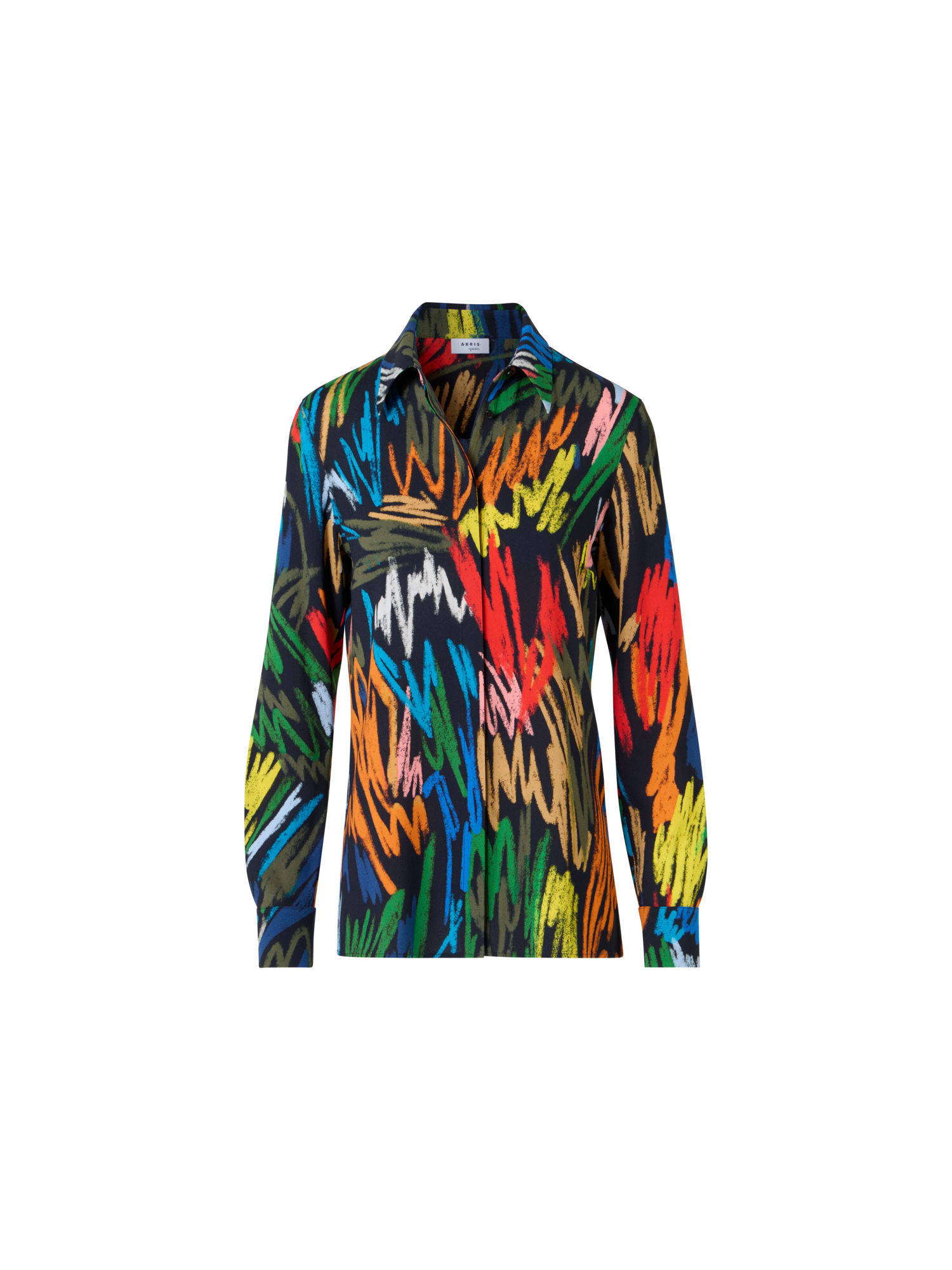 img_4353880a-e109-49b6-9d88-c2d72571e58e.png Scribble Print Georgette Blouse - Image 1