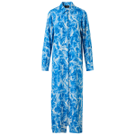 Whitecaps Print Silk Crêpe Midi Tunic Dress