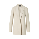 Pekka Long Jacket in Linen Wool Double-Face