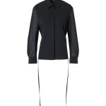 Long-Sleeve Cotton Voile Blouse
