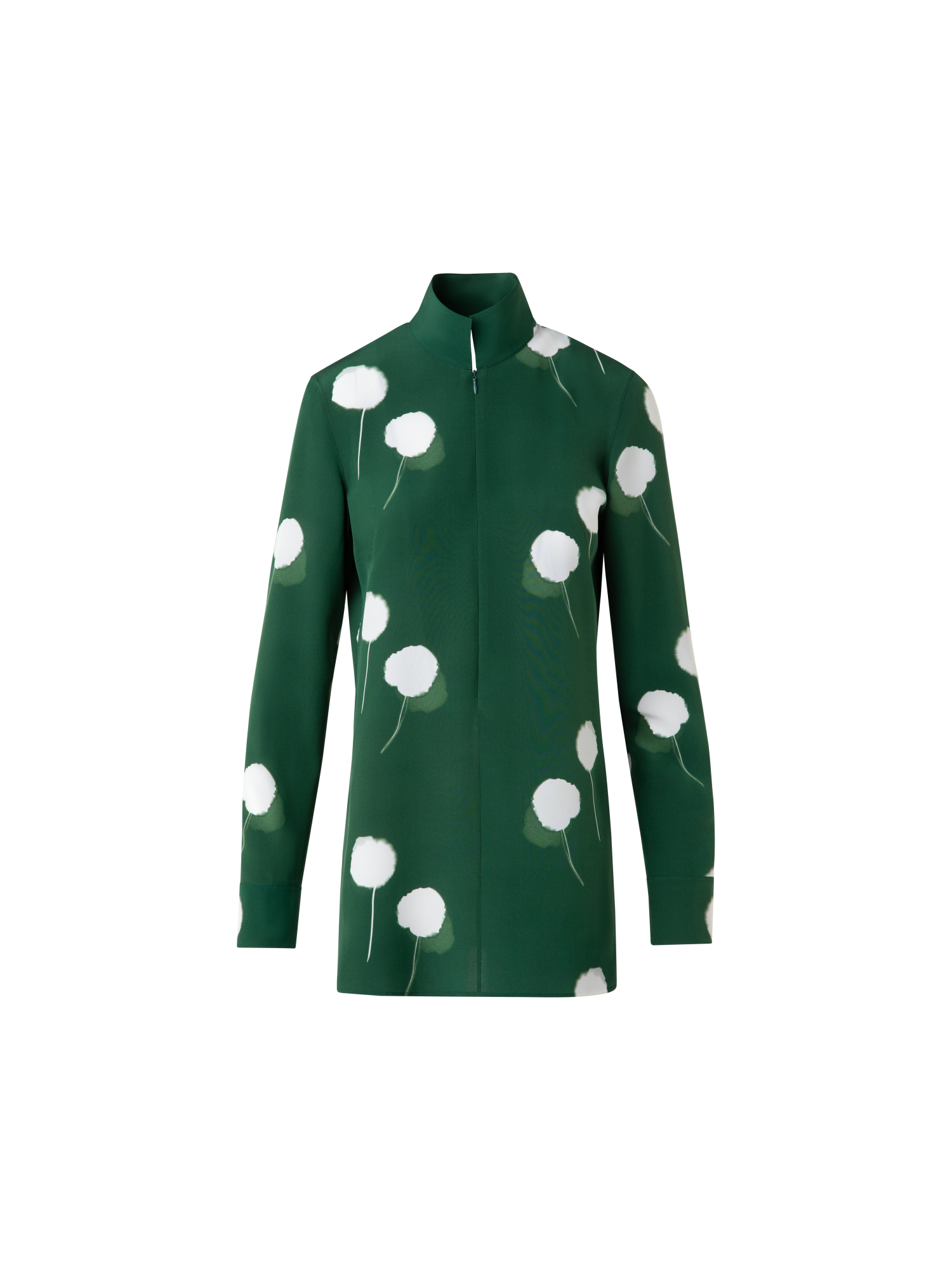 img_50db7275-272f-4539-933f-1b989fdb07b8.png Tunic Blouse in Silk with Dandelion Print - Image 1