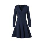Fit-and-Flare Techno Neoprene Dress