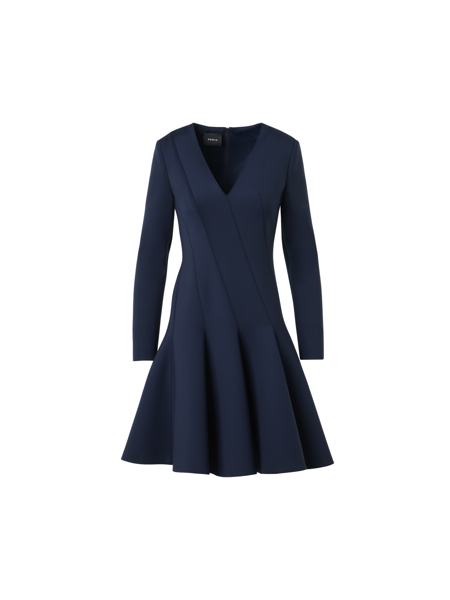 img_54184f64-26b5-422d-bbab-931dbb29e96f.png Fit-and-Flare Techno Neoprene Dress - Image 1