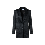 Crinkled Satin Boyfriend Jacket