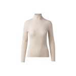 Cashmere Silk Fine Rib Mockneck