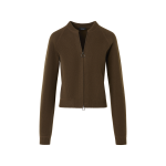 Short Cashmere Piqué Cardigan