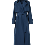 Silk Poplin Oversized Trench Coat