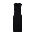 Sleeveless Wool Double-Face Sheath Dress