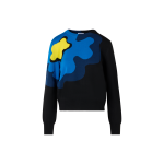 XL Pop Dot Flower Intarsia Sweater