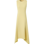 Asymmetrical Wool Crêpe Double-Face Midi Dress