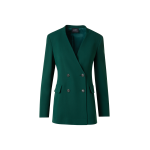 Long Double Breasted Blazer in Wool