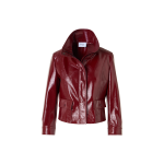 Long-Sleeve Signature Pin-Dot Lamb-Nappa Leather Motorbike Jacket