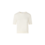 Short-Sleeve Merino Wool Knit Sweater