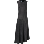 Metallic Jersey Dress with Handkerchief Hem