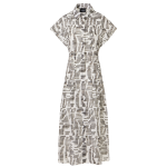 Cap-Sleeve Dance Movements Midi Dress