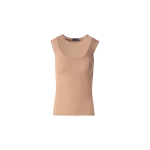 Double Layered Knit Top in Sheer Cotton