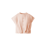 Sleeveless Cotton Voile Blouse