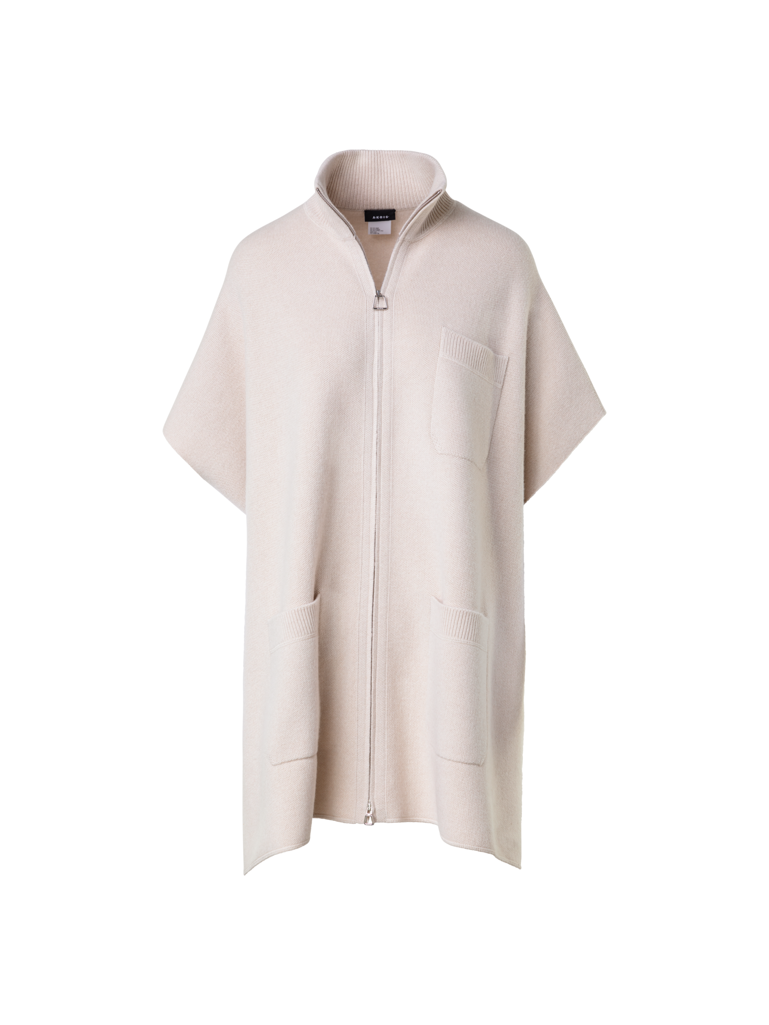 img_8c284379-eb86-406e-8518-27351aedcd14.png Cape in 100% Cashmere Piqué - Image 1