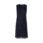 Sleeveless Trapezoid Organza Sheath Dress