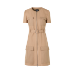Short-Sleeve Cotton Double-Face Dress