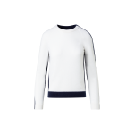 100% Cashmere Two-Tone Knit Sweater