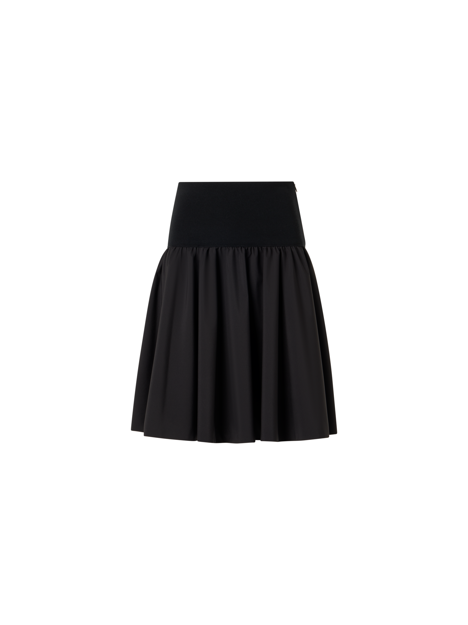 img_928c6e66-8b14-4d8b-8c4d-19b590b061ef.png Flared Mixed-Media Mini Skirt - Image 1
