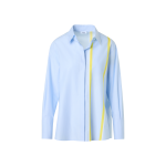Striped Cotton Chambré Shirt Blouse