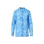 Whitecaps Print Cotton Voile Tunic Blouse