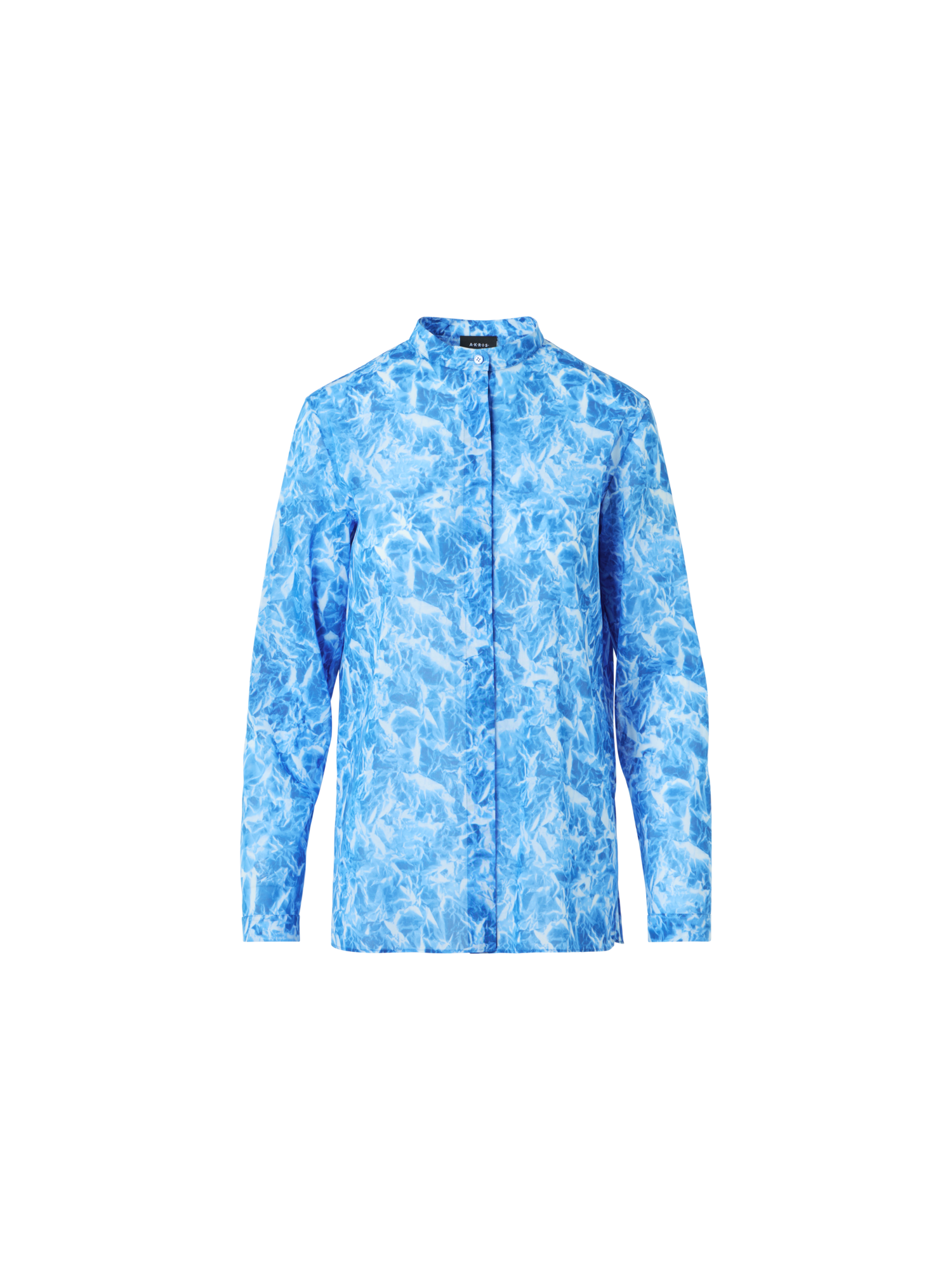 img_97cd4392-5a93-4721-a2ba-f4974397f89d.png Whitecaps Print Cotton Voile Tunic Blouse - Image 1