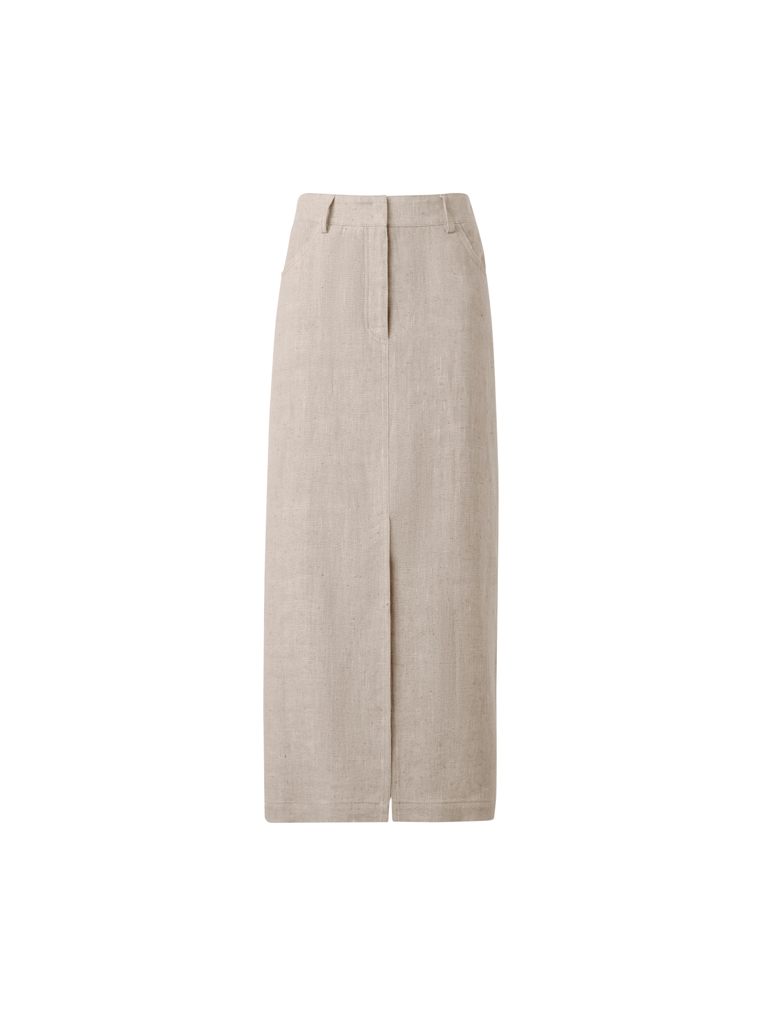 img_982372b1-07b7-452a-b34b-8fb795294223.png Long Pencil Skirt in Linen - Image 1