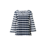 Top in Stripe Embroidery